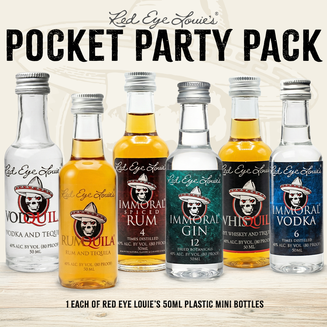 Red Eye Louie's 50ml Pocket Party Pack